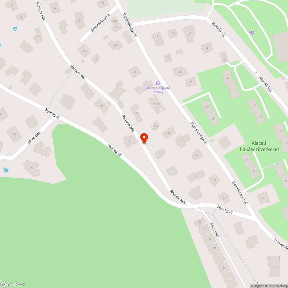 kátyú bejelentés helye