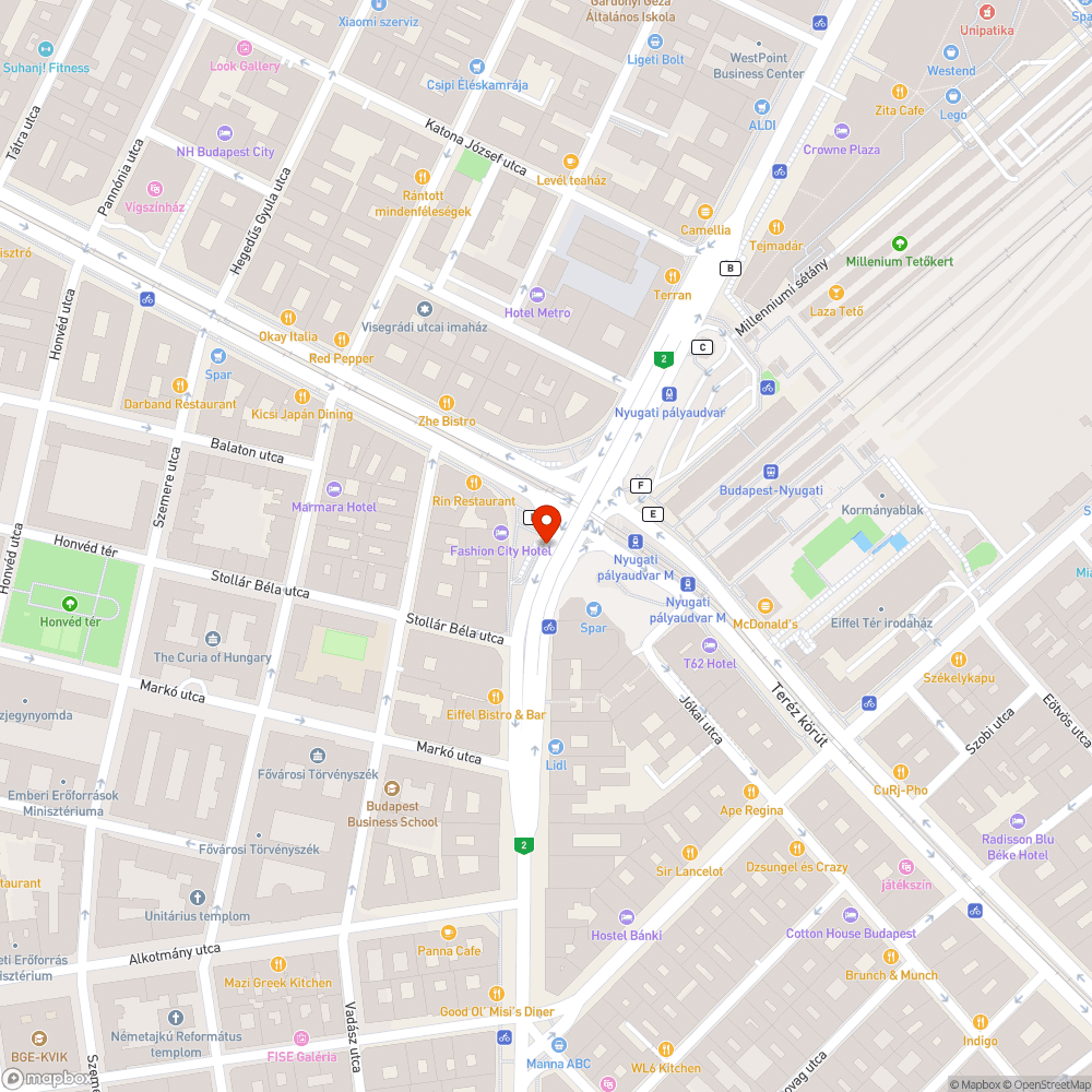 Nyugati téri aluljáró kijáratai bejelentés helye