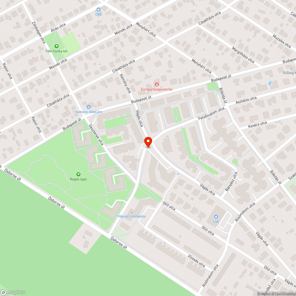 Szemét bejelentés helye