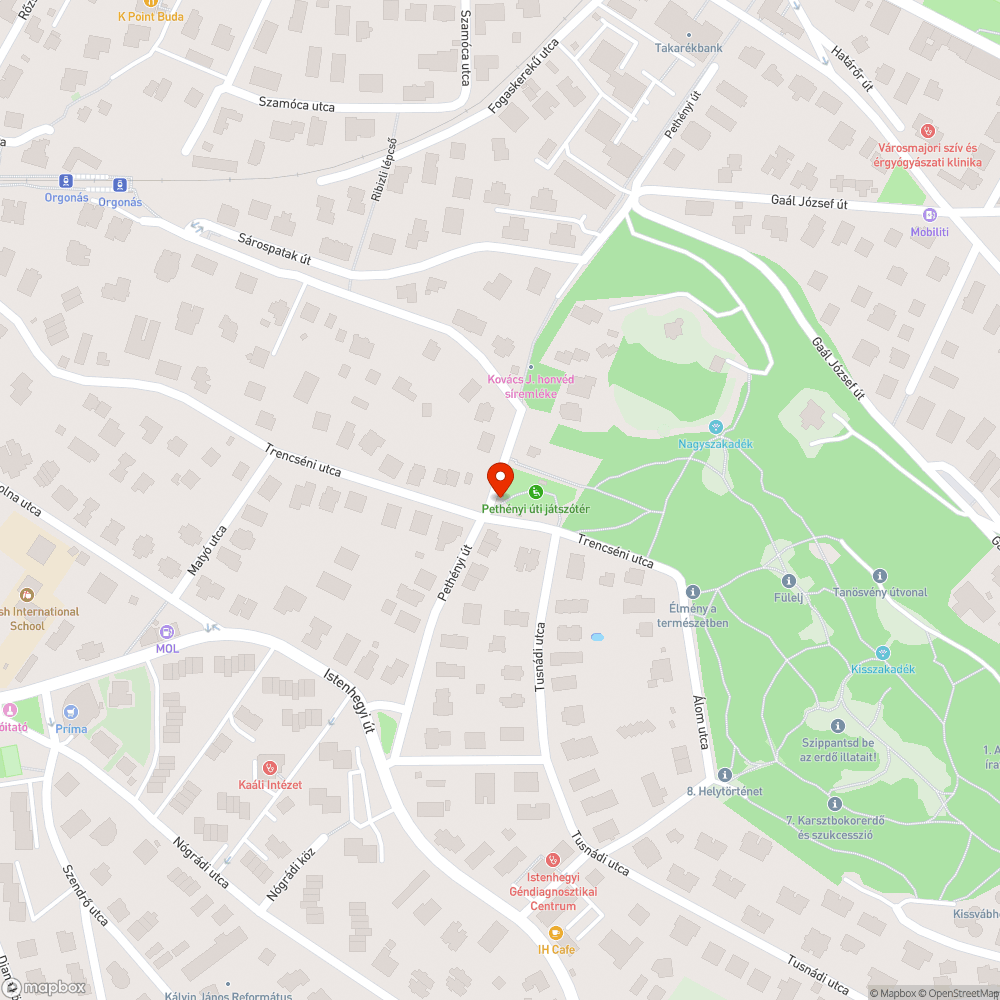 Elhagyott busz a játszótér mellett bejelentés helye