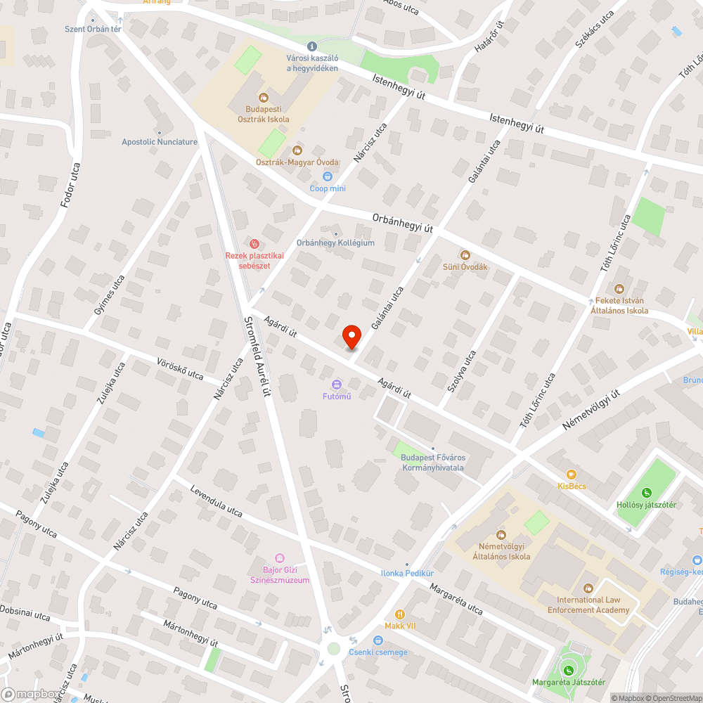 Megsüllyedt járda bejelentés helye