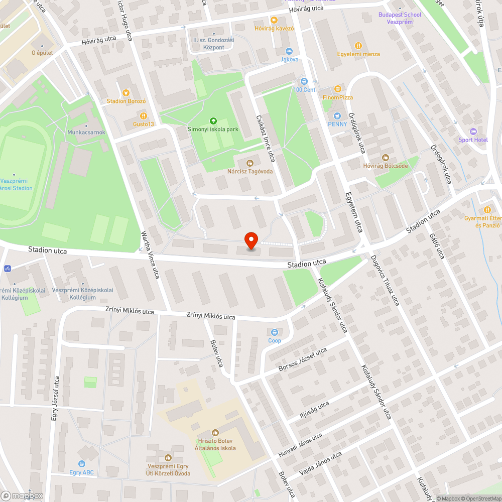 Hűtő bejelentés helye