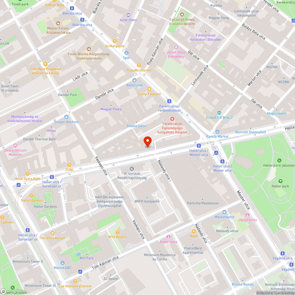 Forgalomtól elzárt terület újbóli felfestése. bejelentés helye