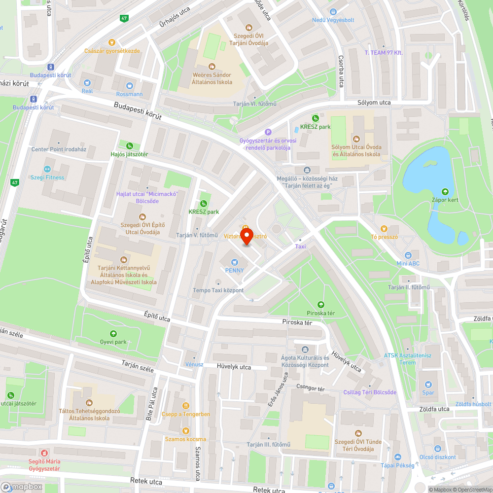 Lámpák nem világítanak - Szamos utca, Penny parkolójában bejelentés helye