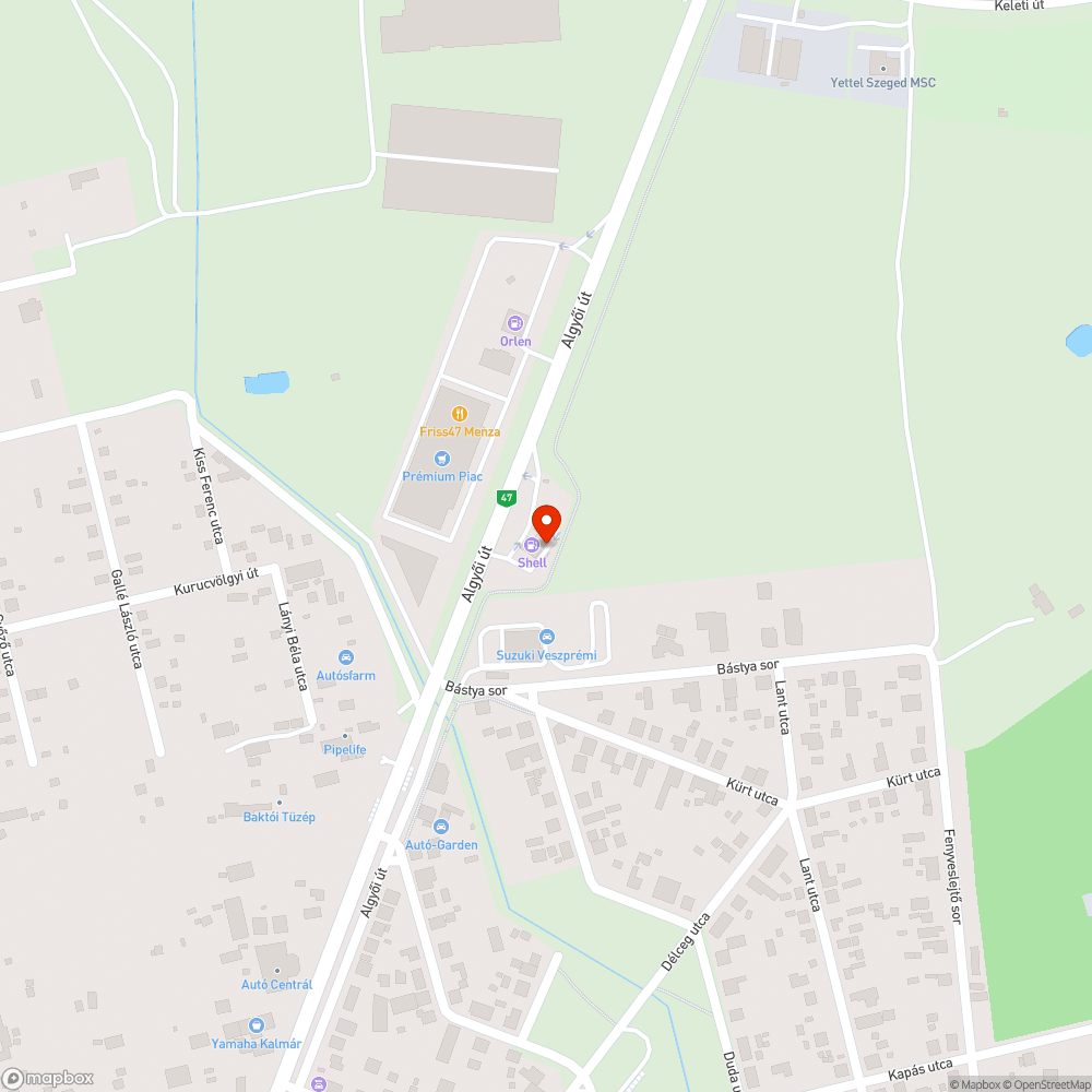 Kábelek csupaszon - Algyői út, Shell kút mögött bejelentés helye