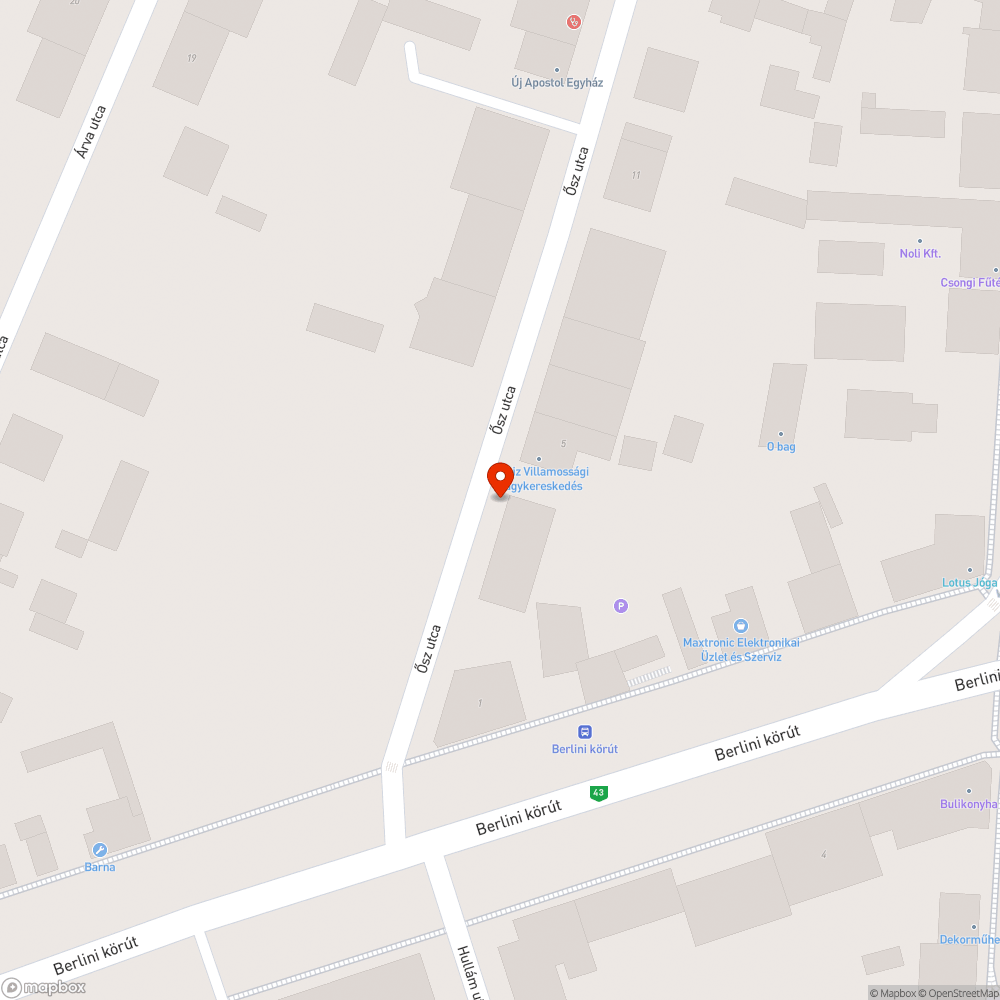 Lámpa nem világít - Ősz utca 3. bejelentés helye