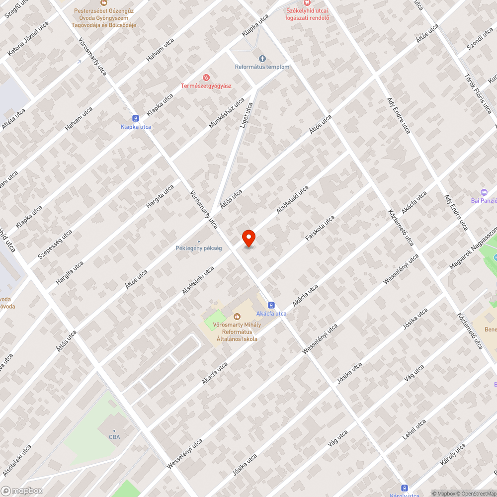 Megsüllyedt Telekom szekrény bejelentés helye