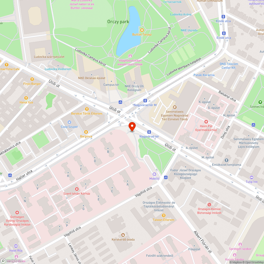 Kiégett lámpa bejelentés helye