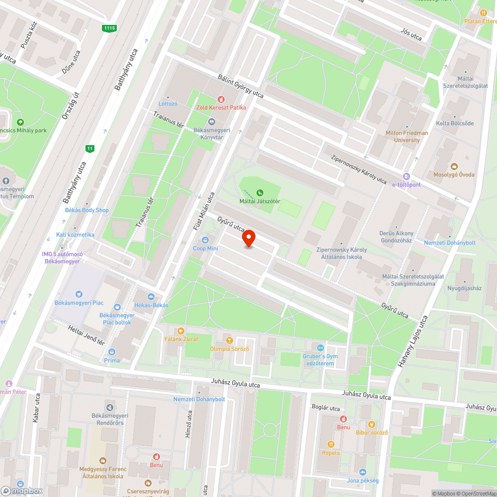 FCSM tulajdonában lévő lezáró bejelentés helye