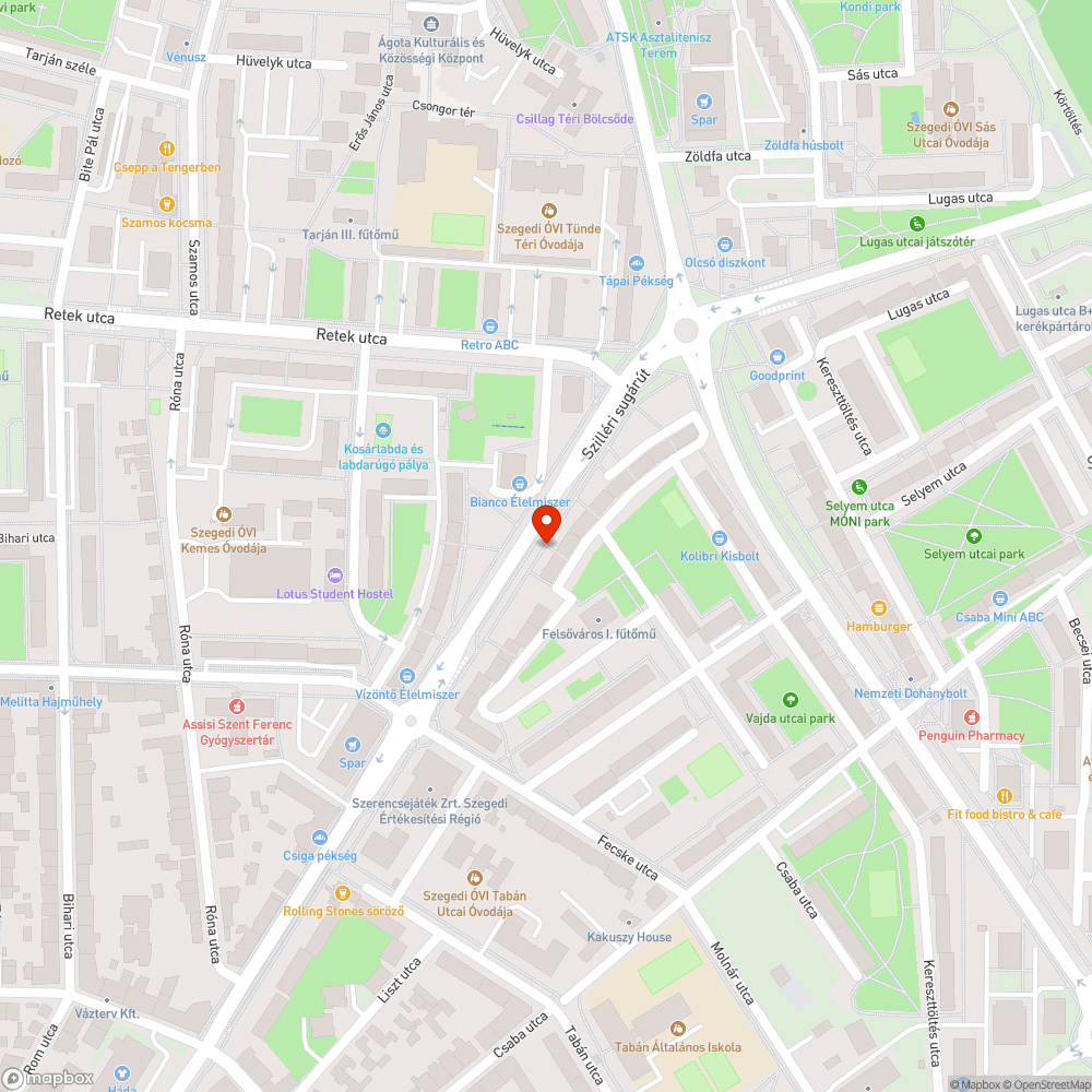 Járdahiba - Szilléri sgt. 45/b. bejelentés helye