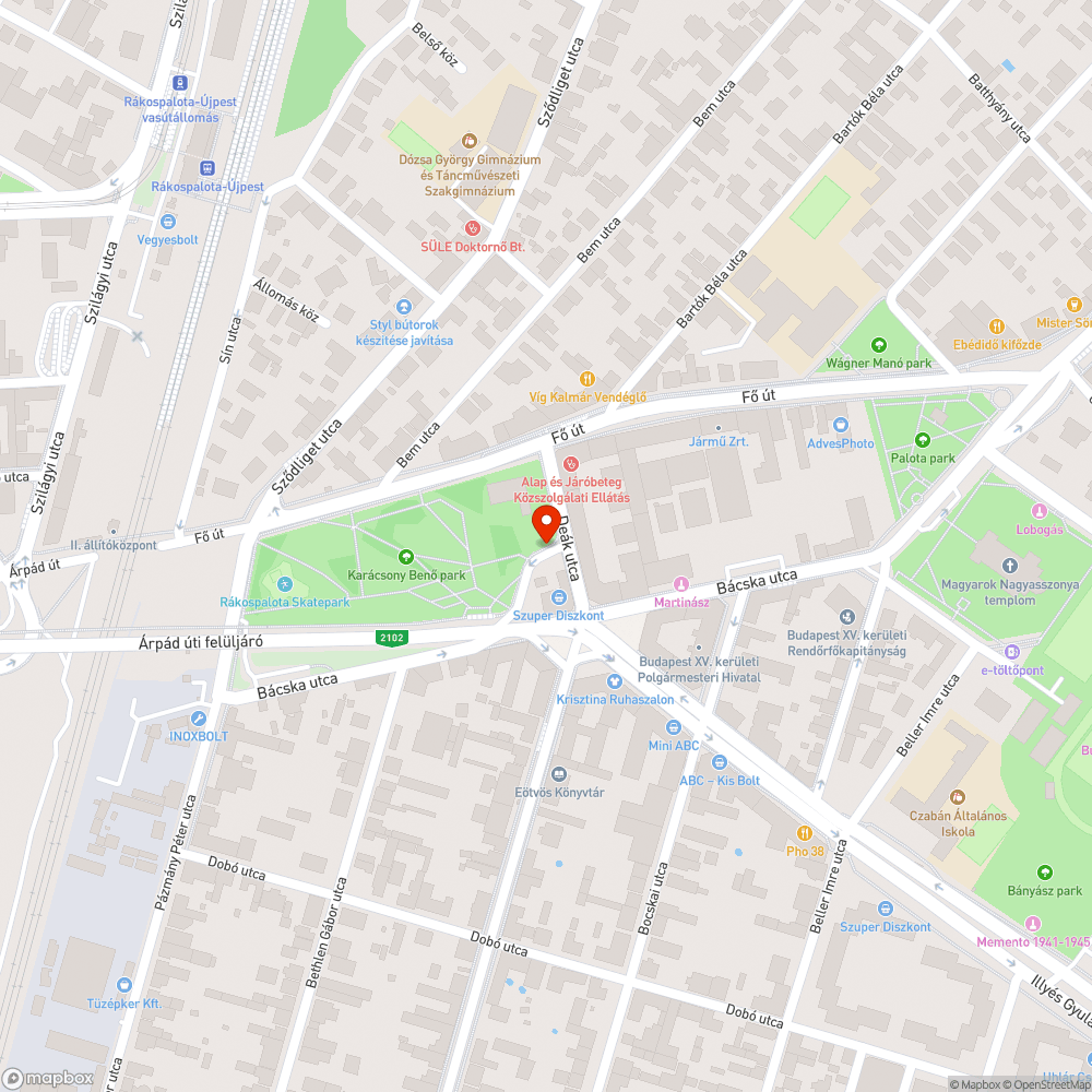 Zöldterületi parkolás - elhagyott autó? bejelentés helye