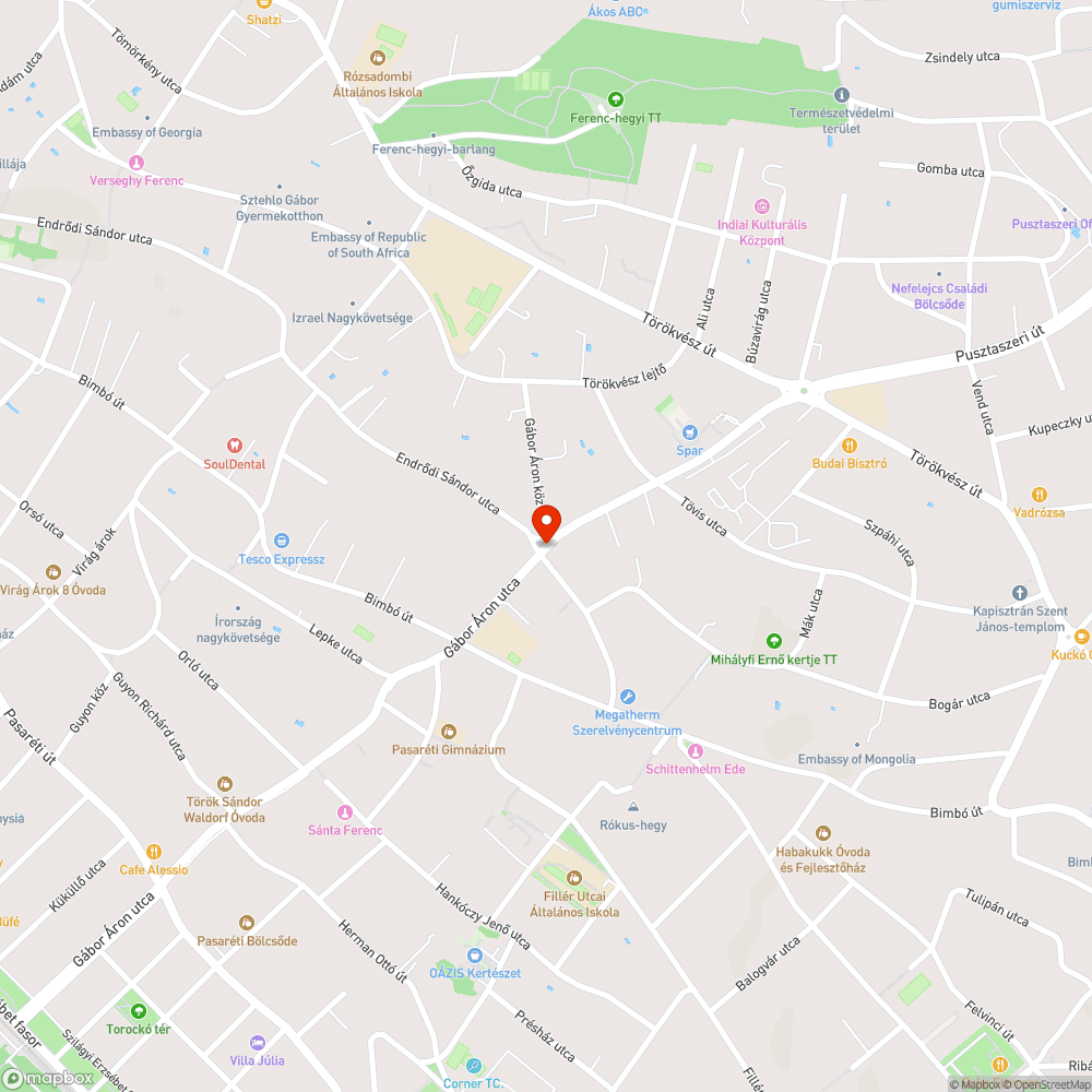 Gábor Áron utca/Endrődi Sándor utca/Gábor Áron köz körforgalom kialakítása bejelentés helye