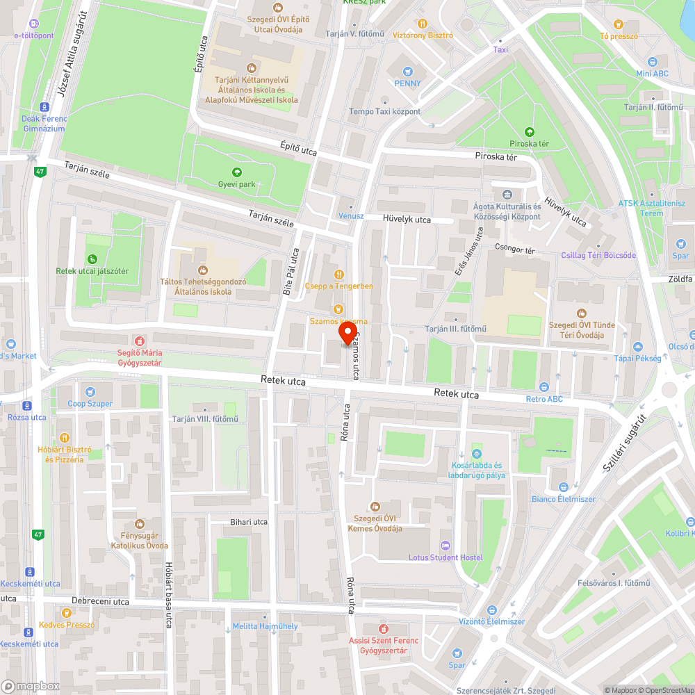 Beton törmelék a zöldövezetben - Szamos utca 2. bejelentés helye