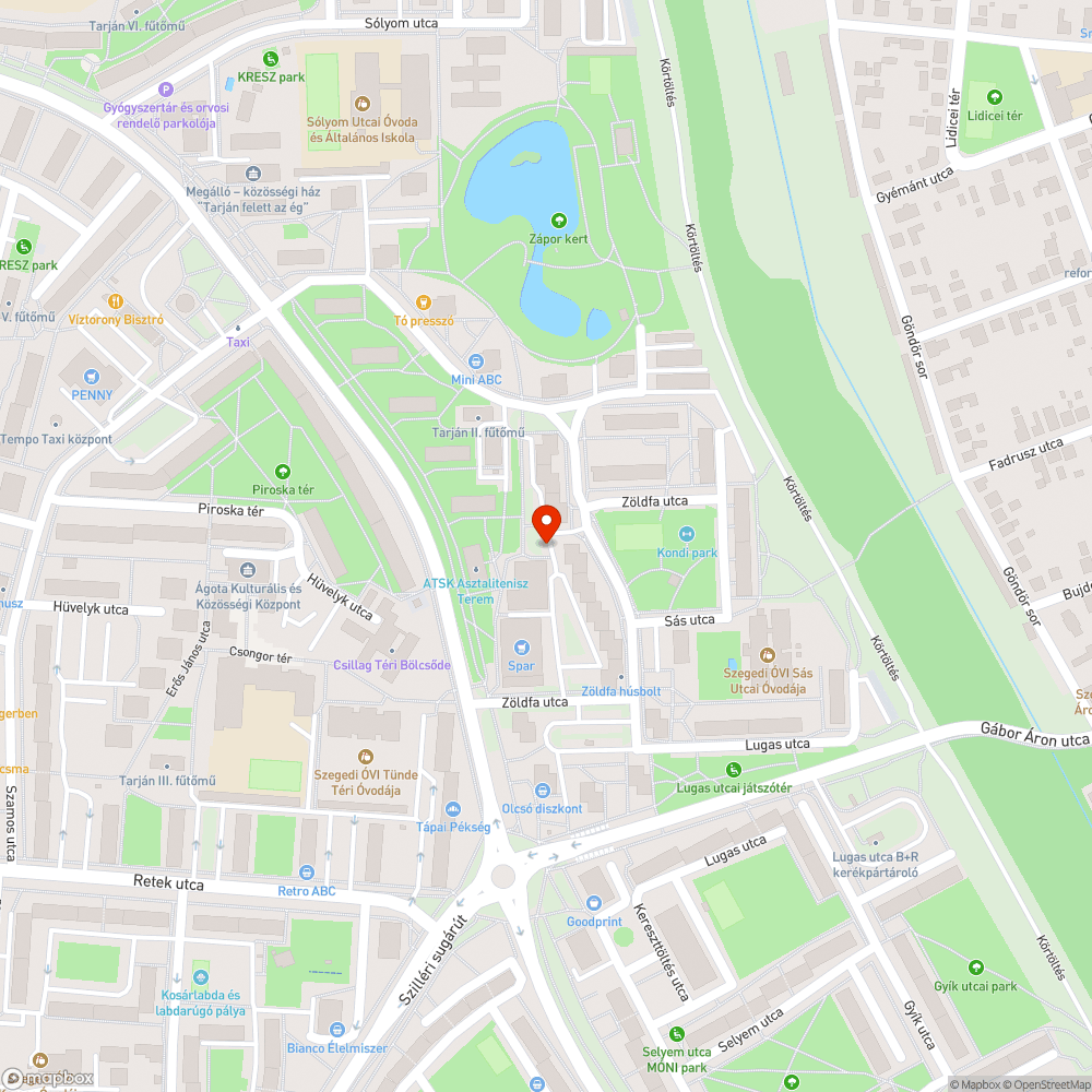 Beton darabok és törmelékkupac a zöldövezetben - Budapesti krt., Vegas Pub mellett bejelentés helye