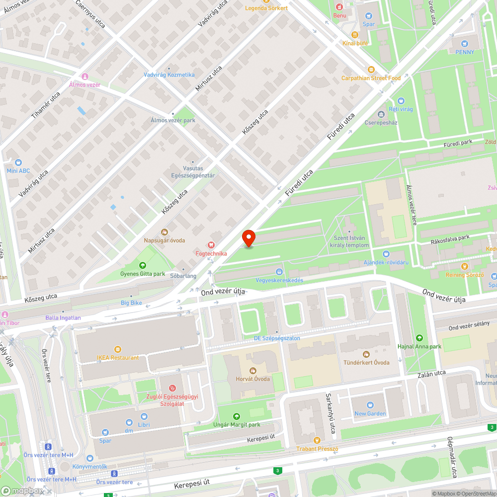 Rendszám nélküli elhagyott autó bejelentés helye