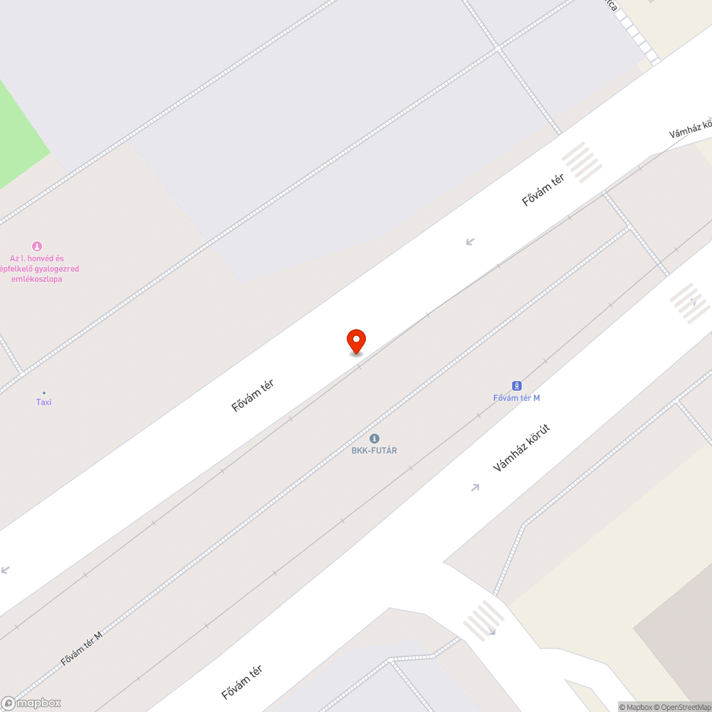 Fővám gaz bejelentés helye