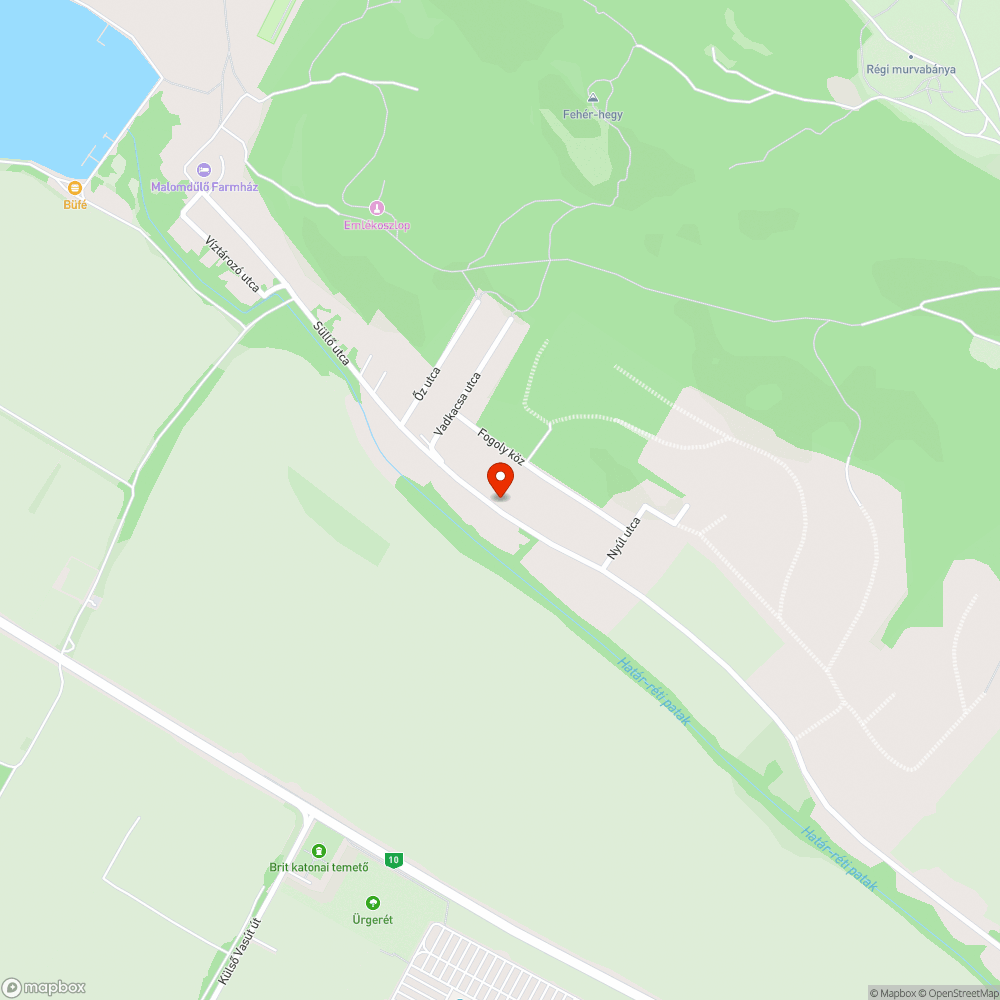 Malomdűlő szemét Vo.2 bejelentés helye