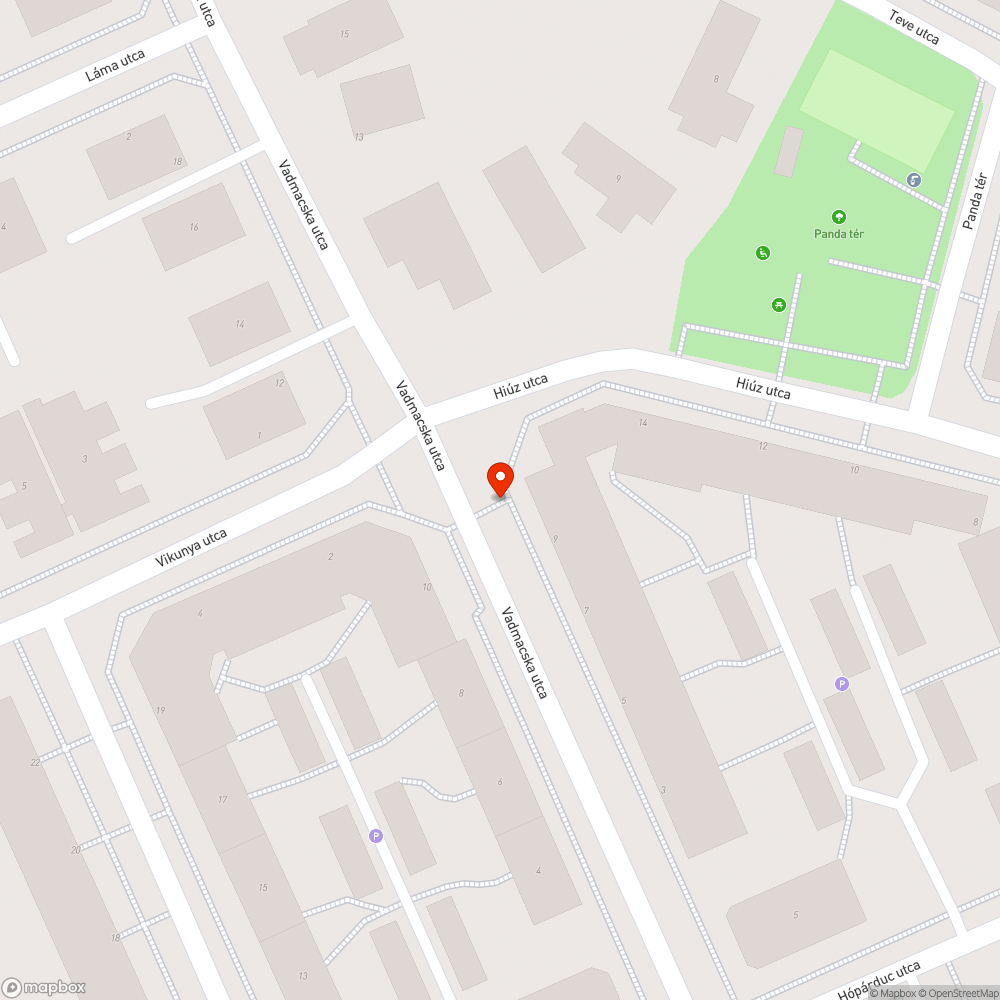 Füvön parkolás bejelentés helye