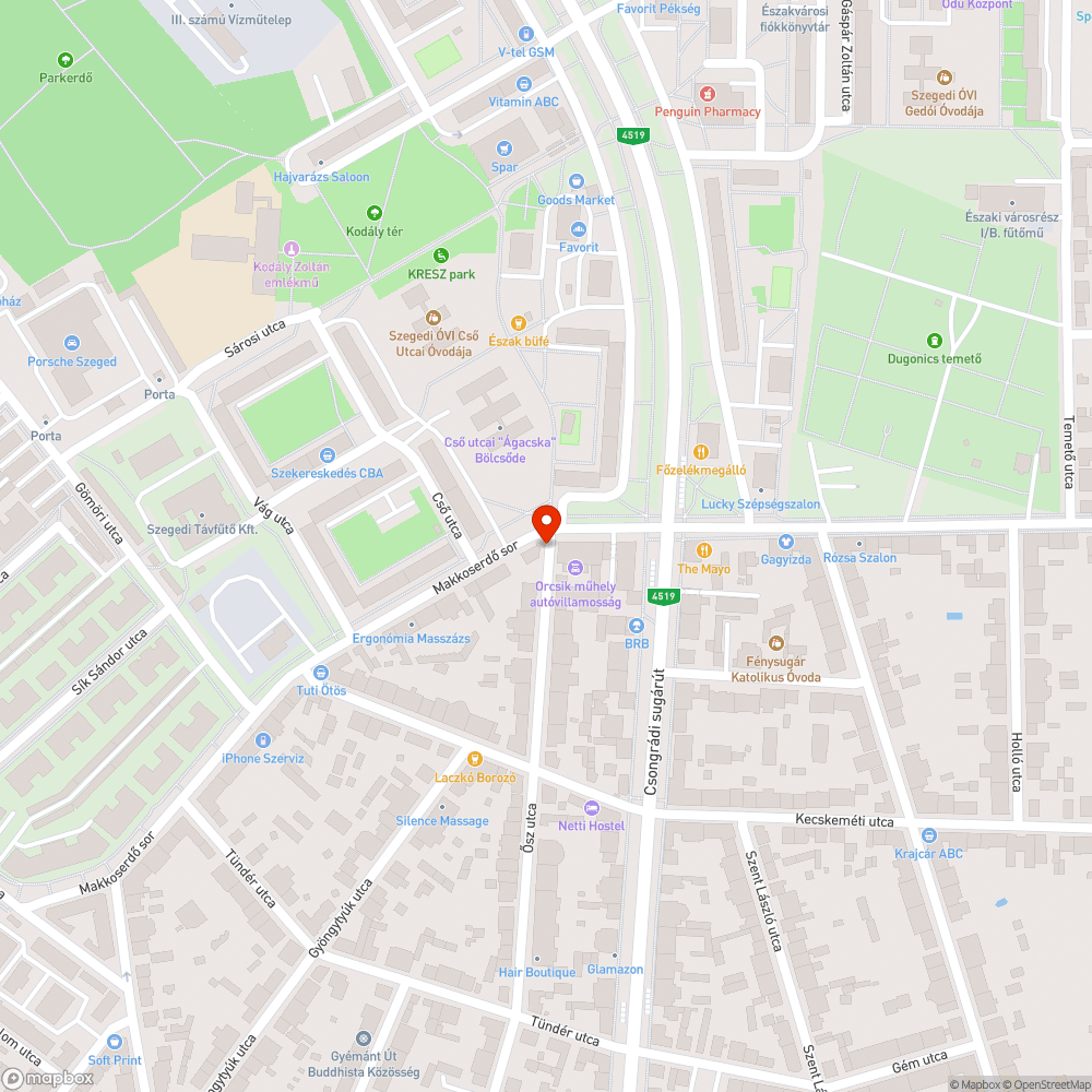 Autógumik mindenhol - Rózsa utca és Ősz utca sarka bejelentés helye