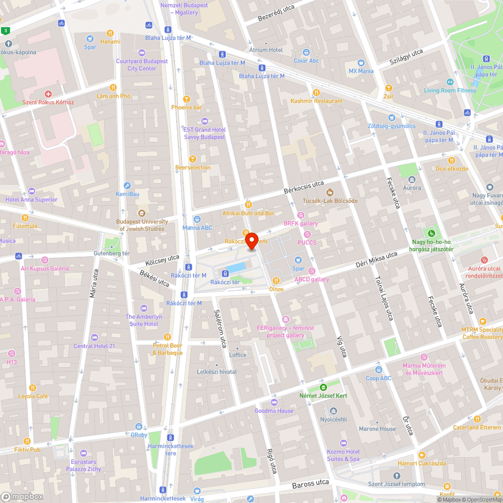 Rákóczi tér, de csodás... bejelentés helye