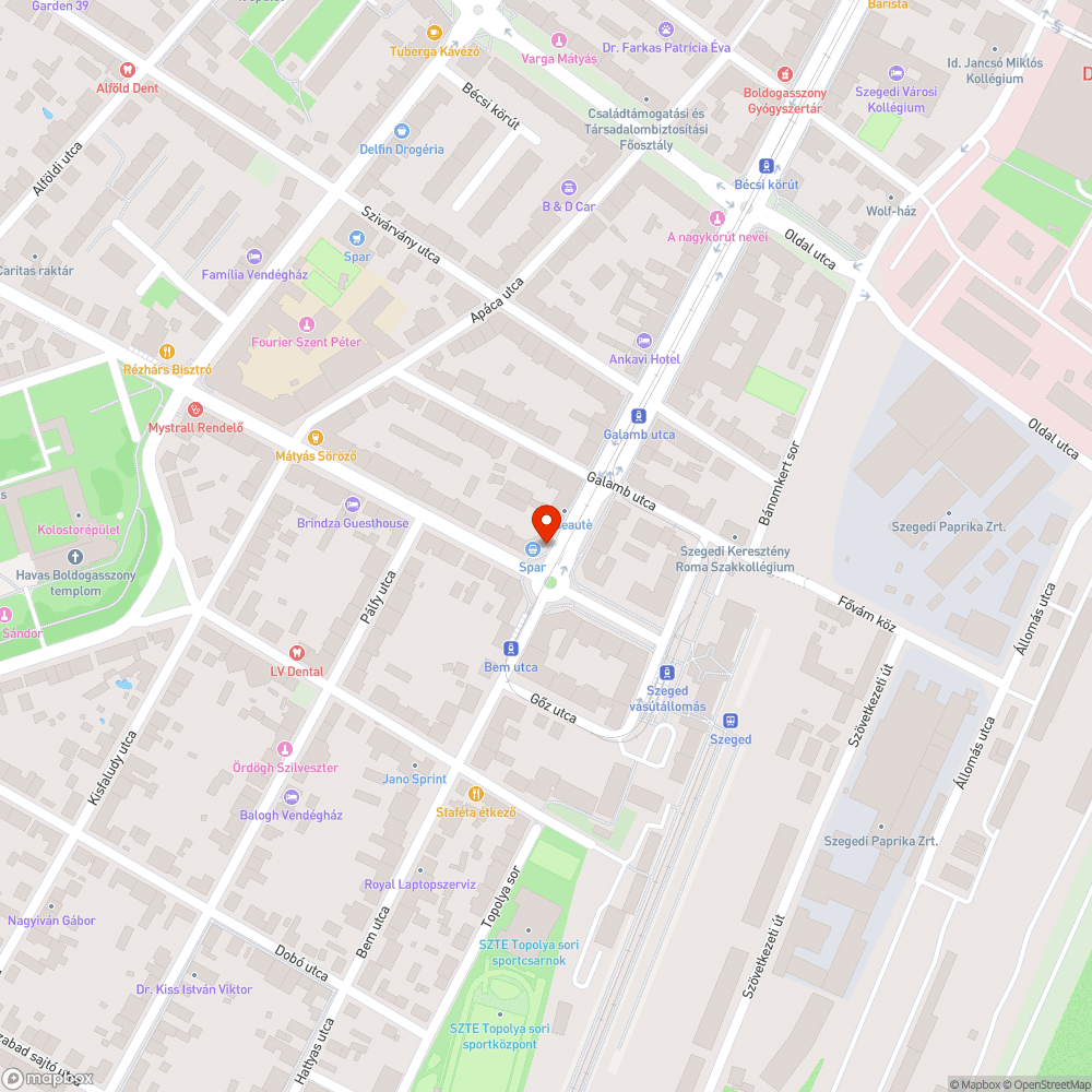 Széthulló térkő bejelentés helye