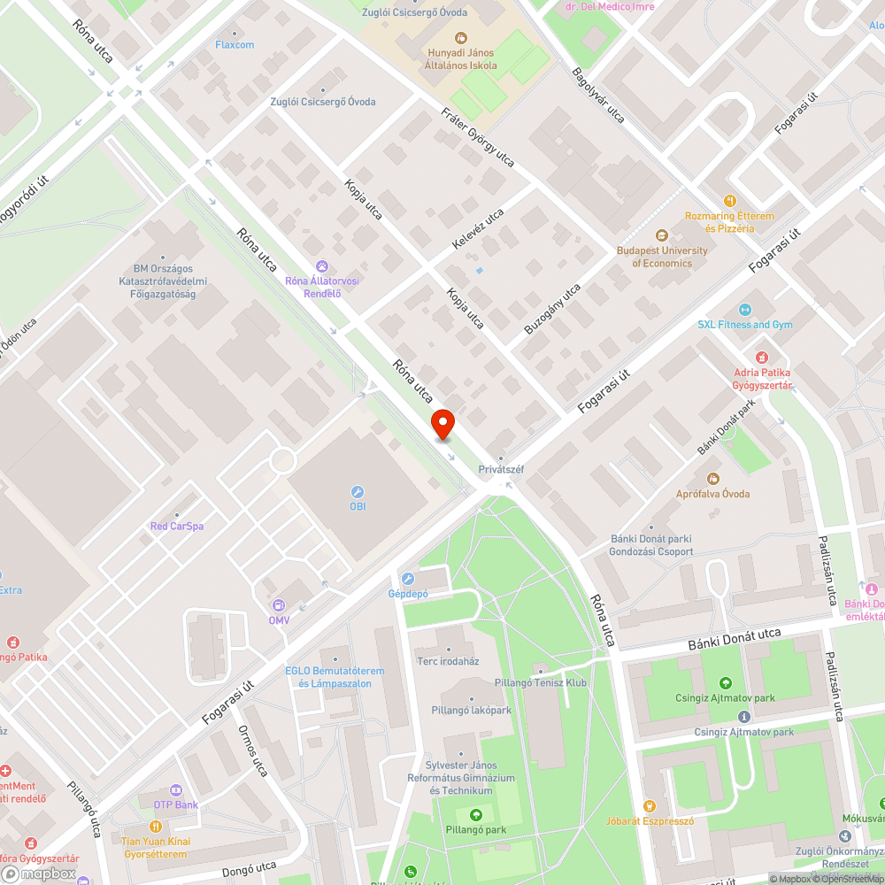 Hiányos pad bejelentés helye