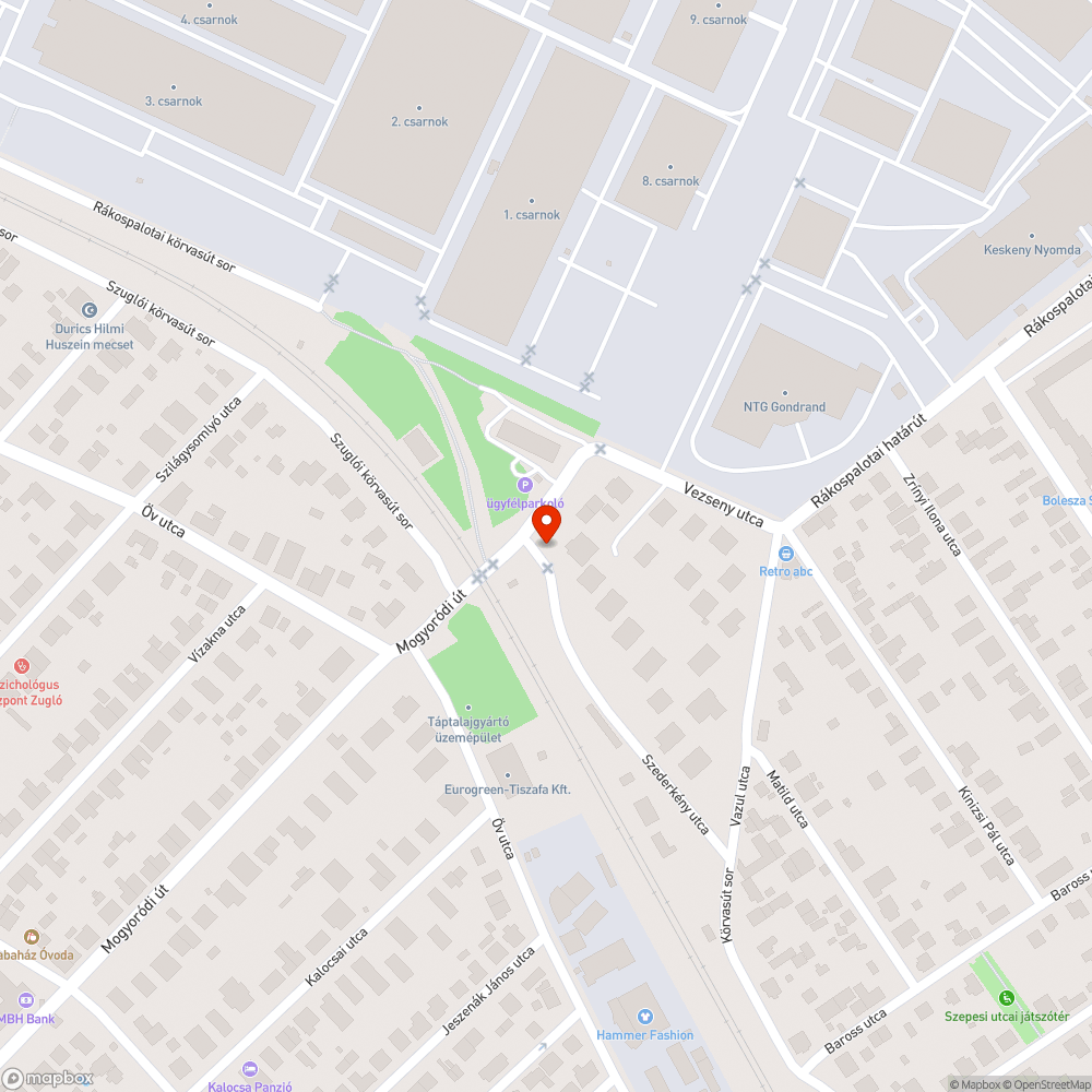 Balesetveszélyes elhagyatott iparvágány bejelentés helye