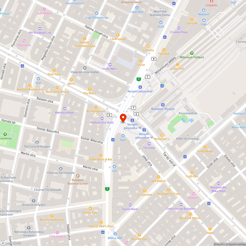 Kuka láncolva a  kerékpártárolóhoz bejelentés helye