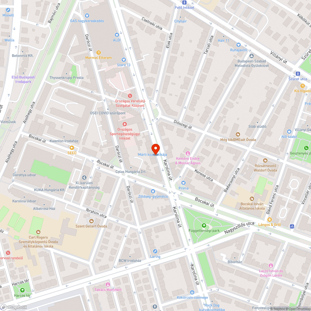 Zöldsávon parkolás bejelentés helye