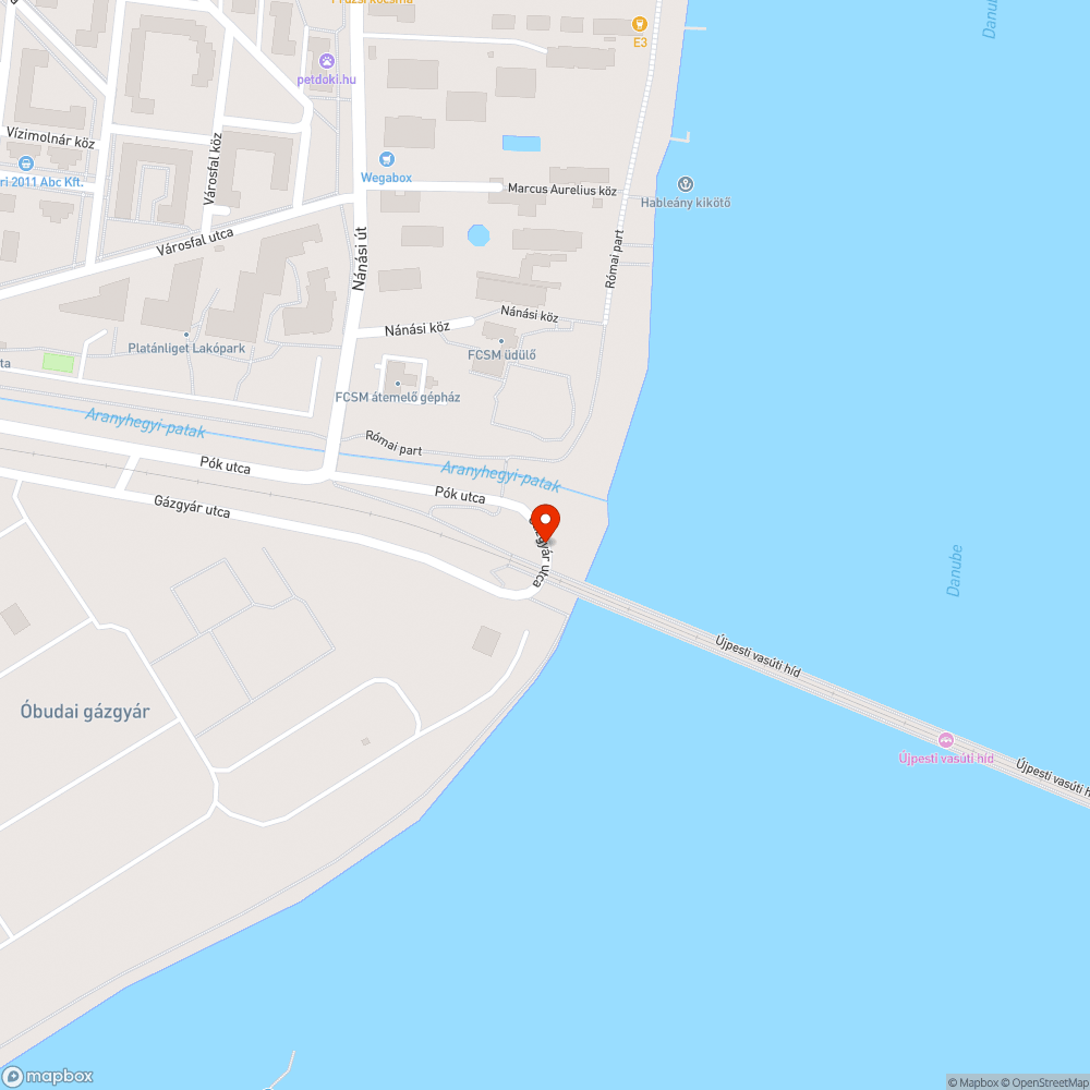 Újpesti vasúti híd: közvilágítás nem működik bejelentés helye