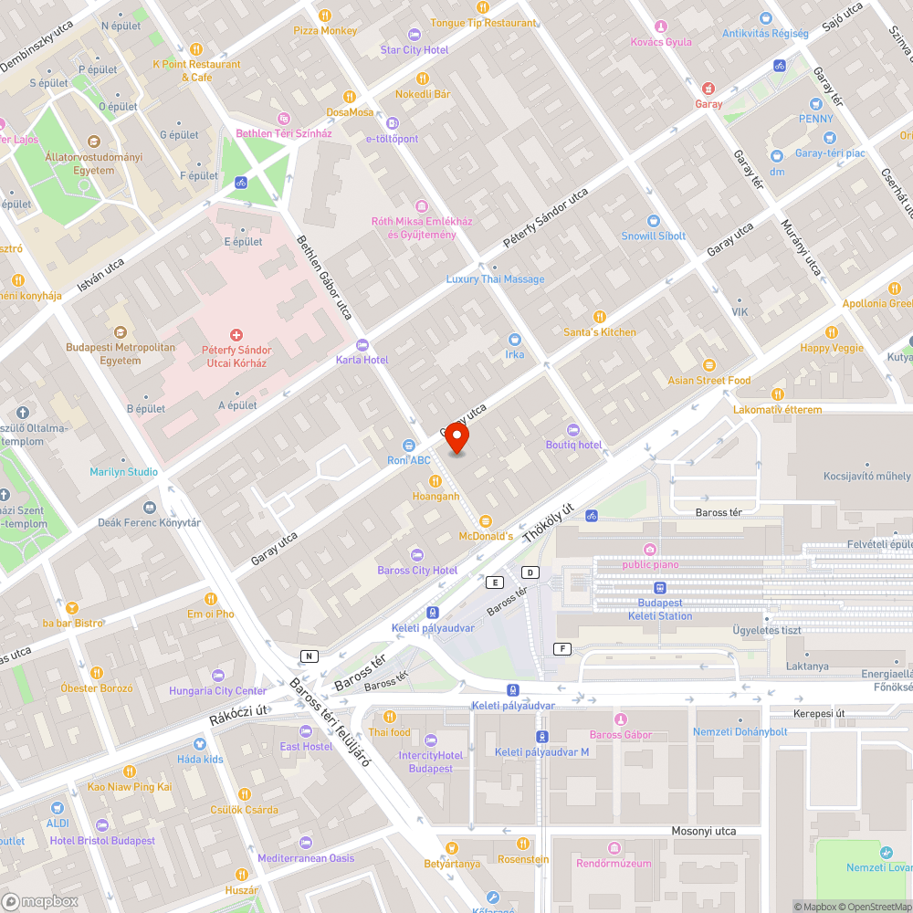 Facsonk bejelentés helye