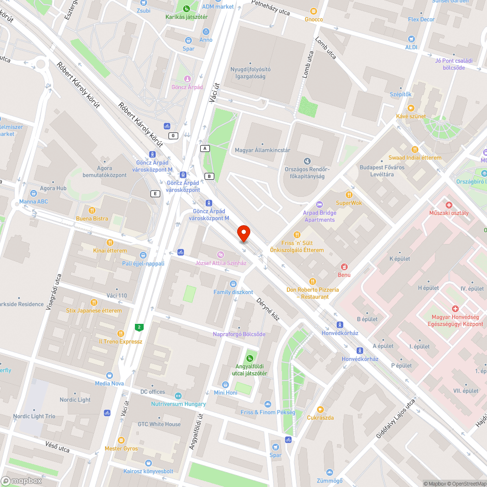 Kiégett lámpa bejelentés helye