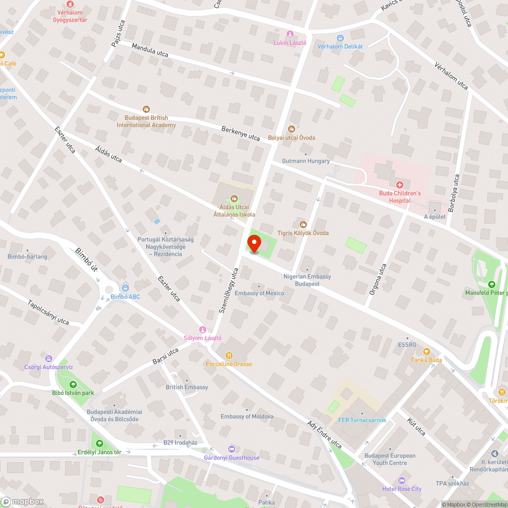 Összetört köztéri elosztó bejelentés helye