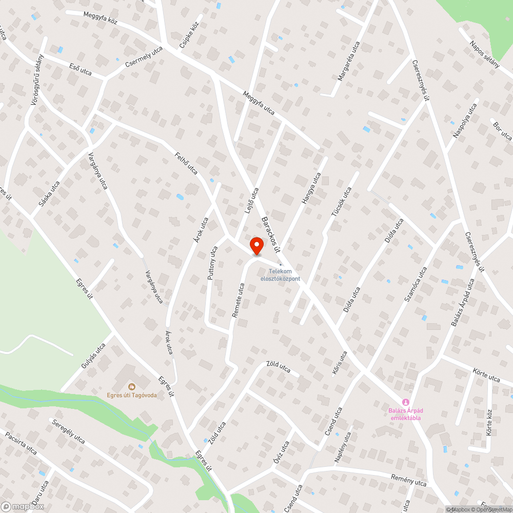 Kátyú bejelentés helye