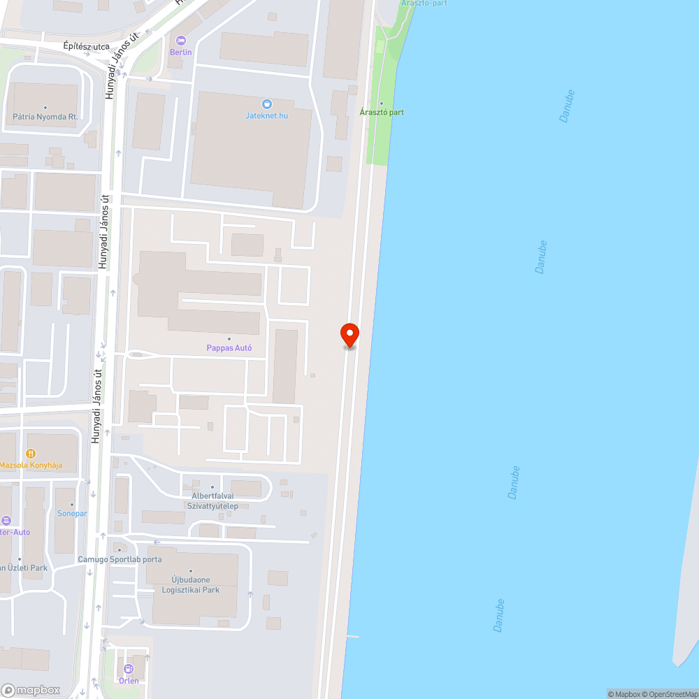 Duna parton lerakott háztartási szemét bejelentés helye