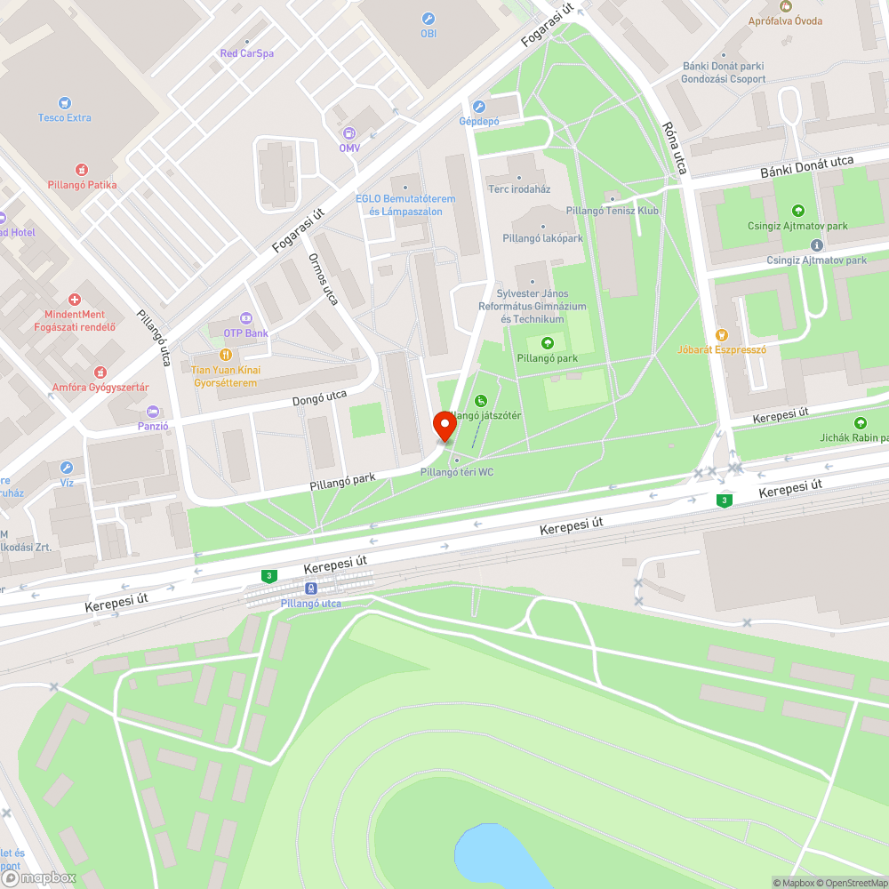 Üzemképtelen roncsautó a Pillangó Park játszóterénél bejelentés helye