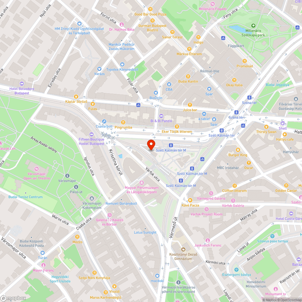 Törött üveglapok a Széll Kálmán téren bejelentés helye