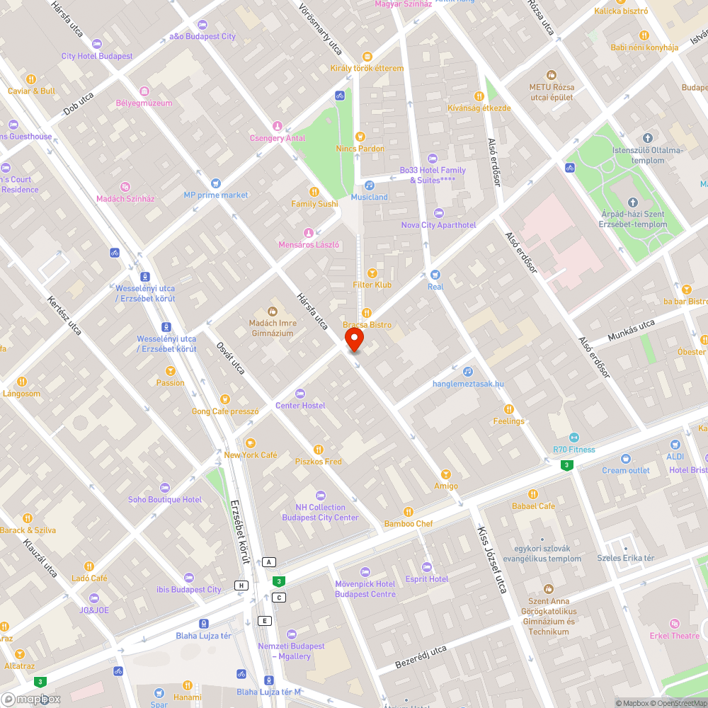 Kiégett lámpa bejelentés helye