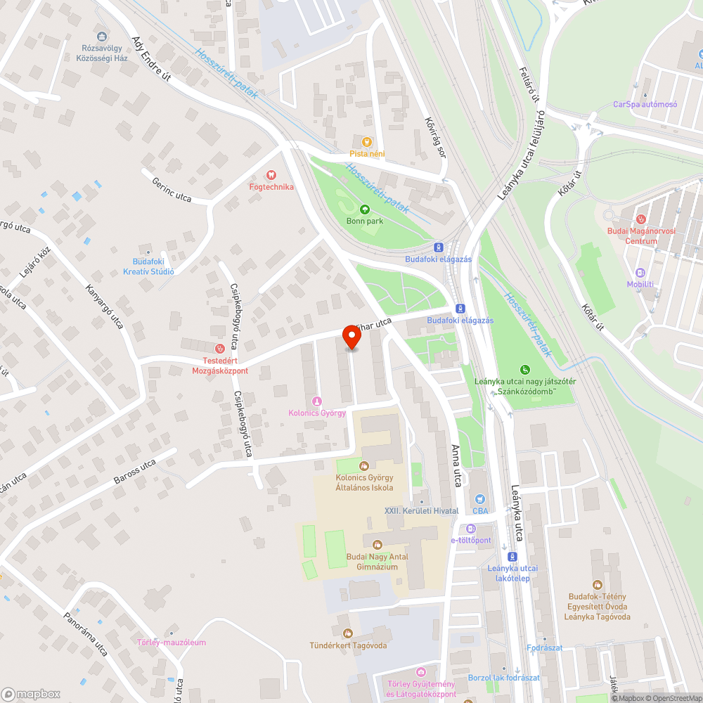 Megsüllyedt beton bejelentés helye