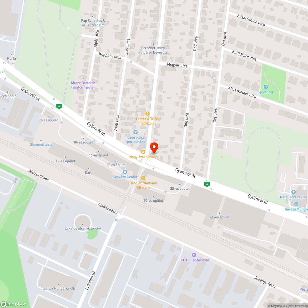 Hiányzó fa bejelentés helye