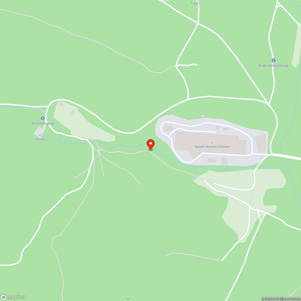 Illegális kisállattemető a Csanyik-völgyben bejelentés helye