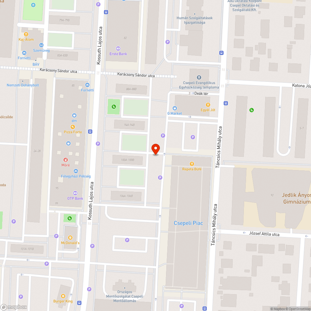 Zöldhulladék bejelentés helye