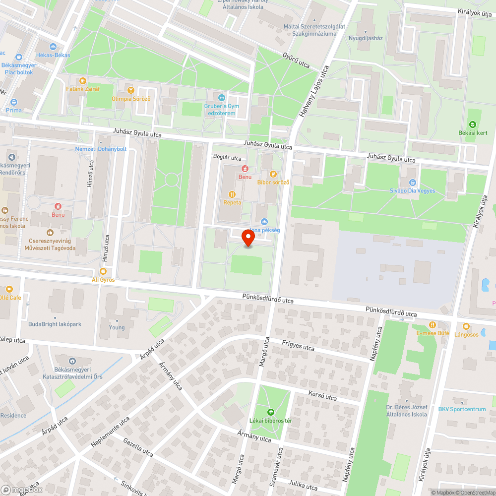 Kiégett lámpa bejelentés helye