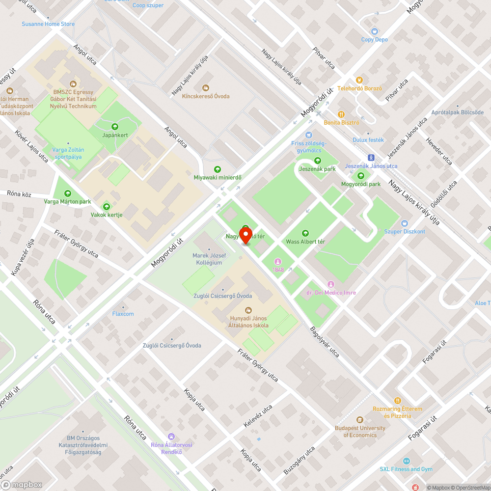 Utcán felejtett ülés bejelentés helye