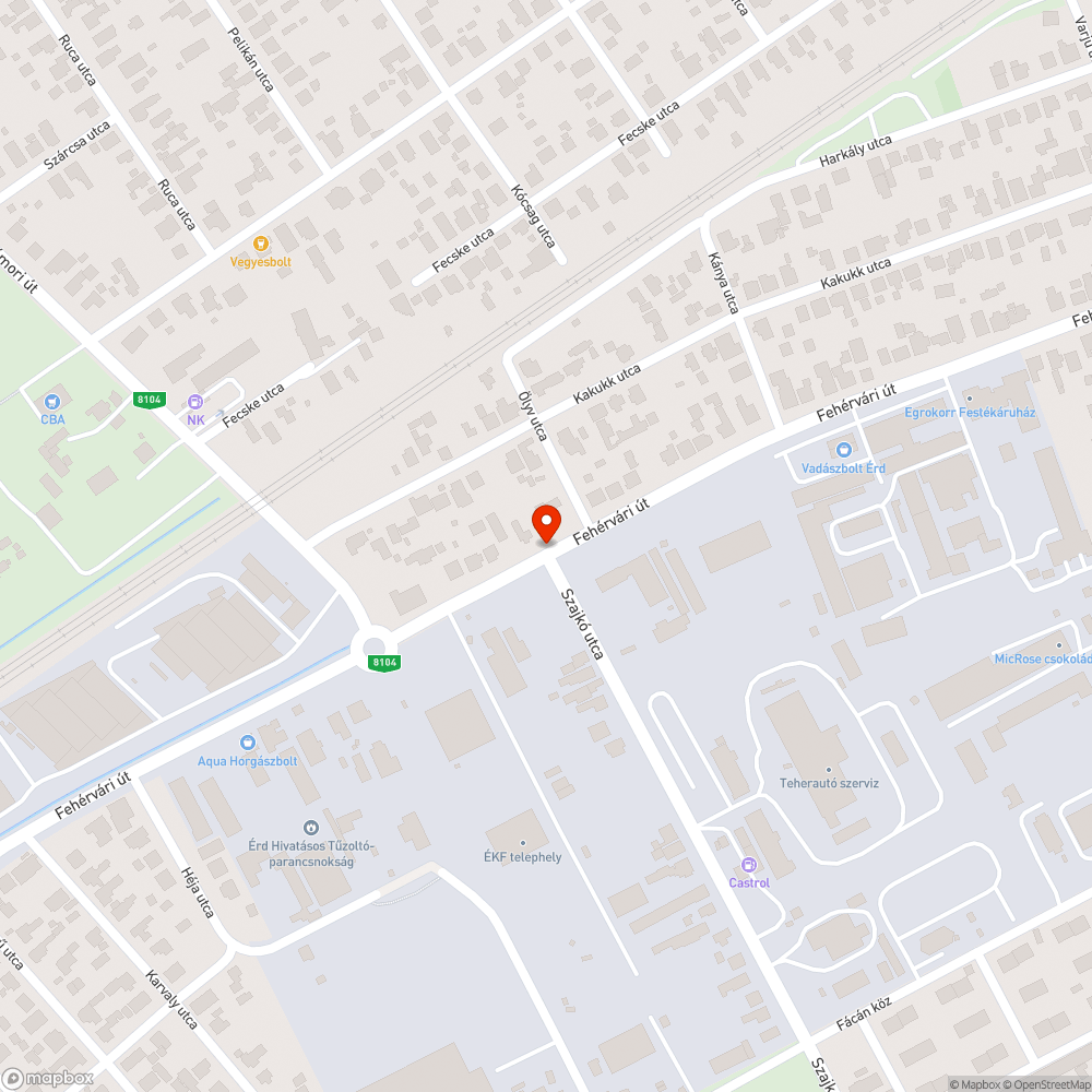 Törött pad bejelentés helye