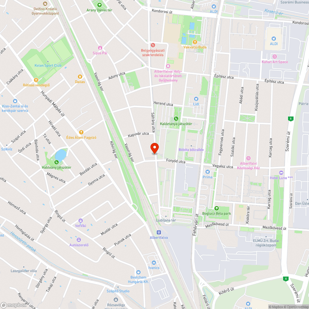 Félrevezető Zsákutca tábla bejelentés helye