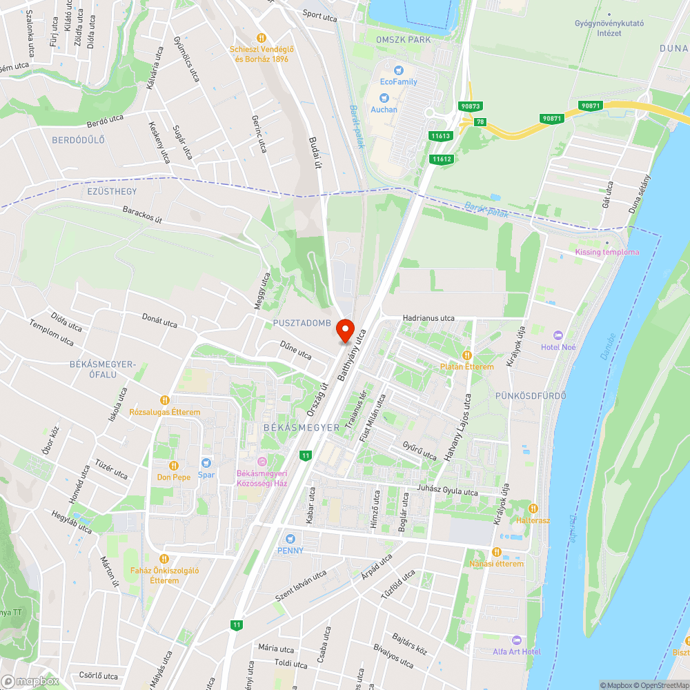 Hiányzó tábla bejelentés helye