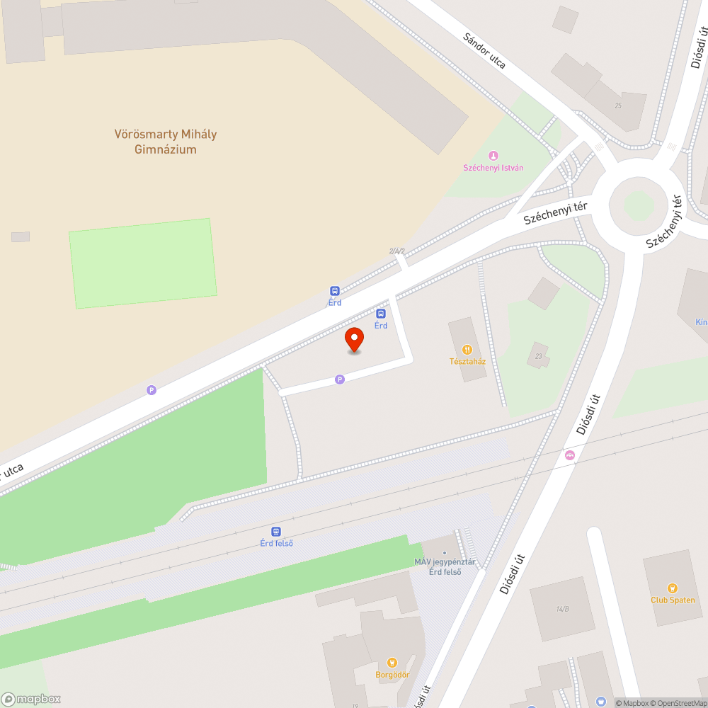 Érd felső vasútállomás P+R parkoló - nincs közvilágítás bejelentés helye