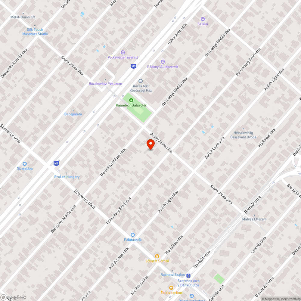 Elhagyott jármű bejelentés helye