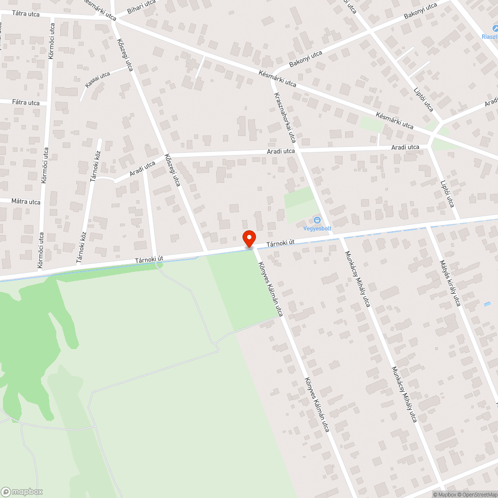 Szemétkupac bejelentés helye